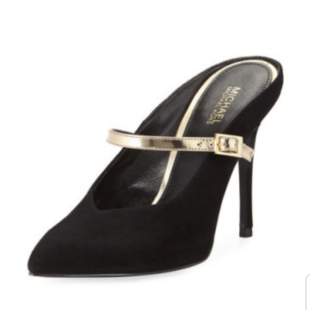 Michael kors women tiegan mule suede size 9